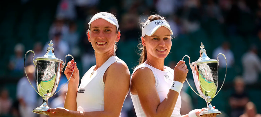 Elise Mertens y Veronika Kudermetova se coronan campeonas de dobles en Wimbledon 2025